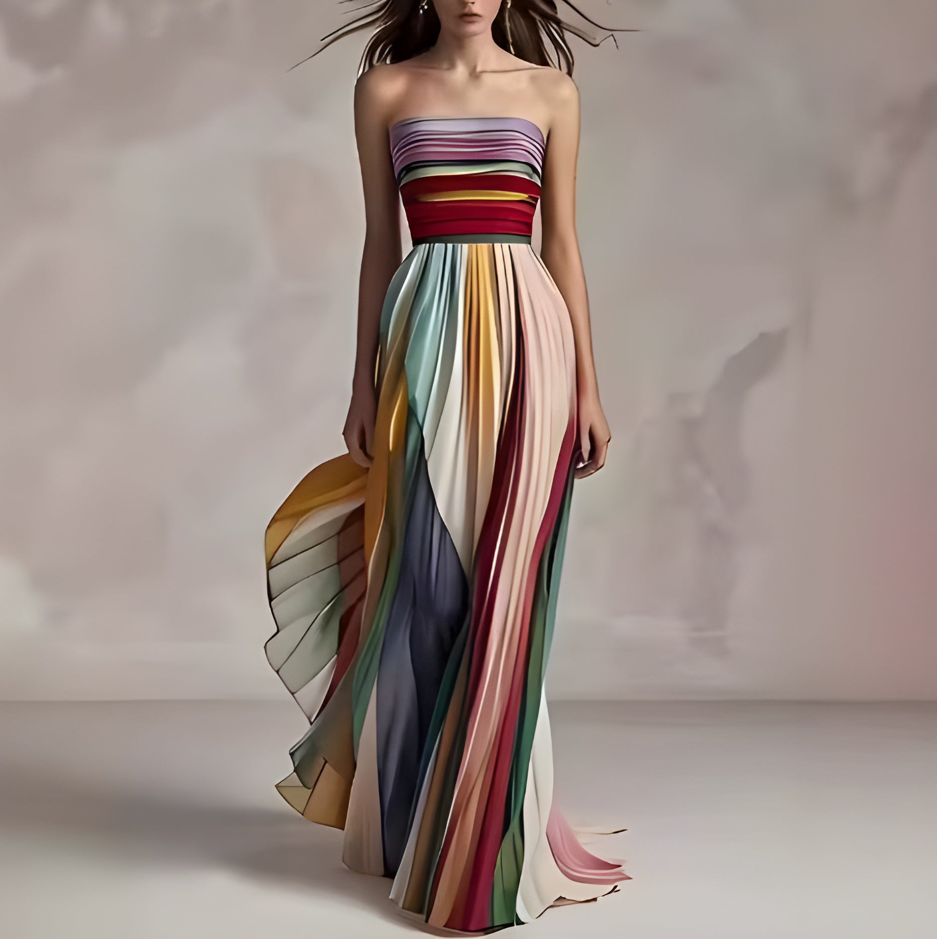 AURÉLIA™ Spectrum Flow Maxi Dress